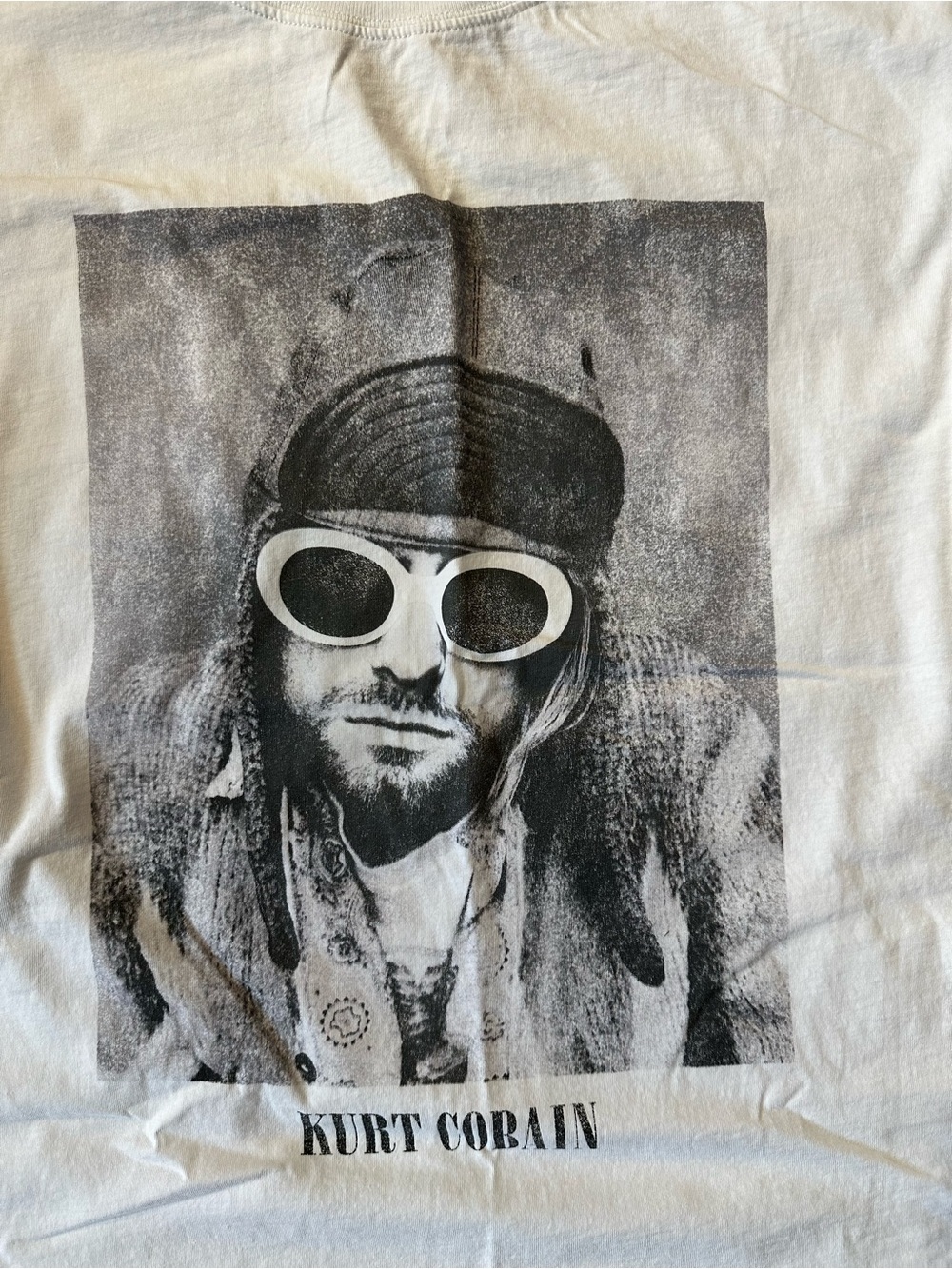 H&M White Kurt Cobain Graphic Tee - Picture 2 of 6